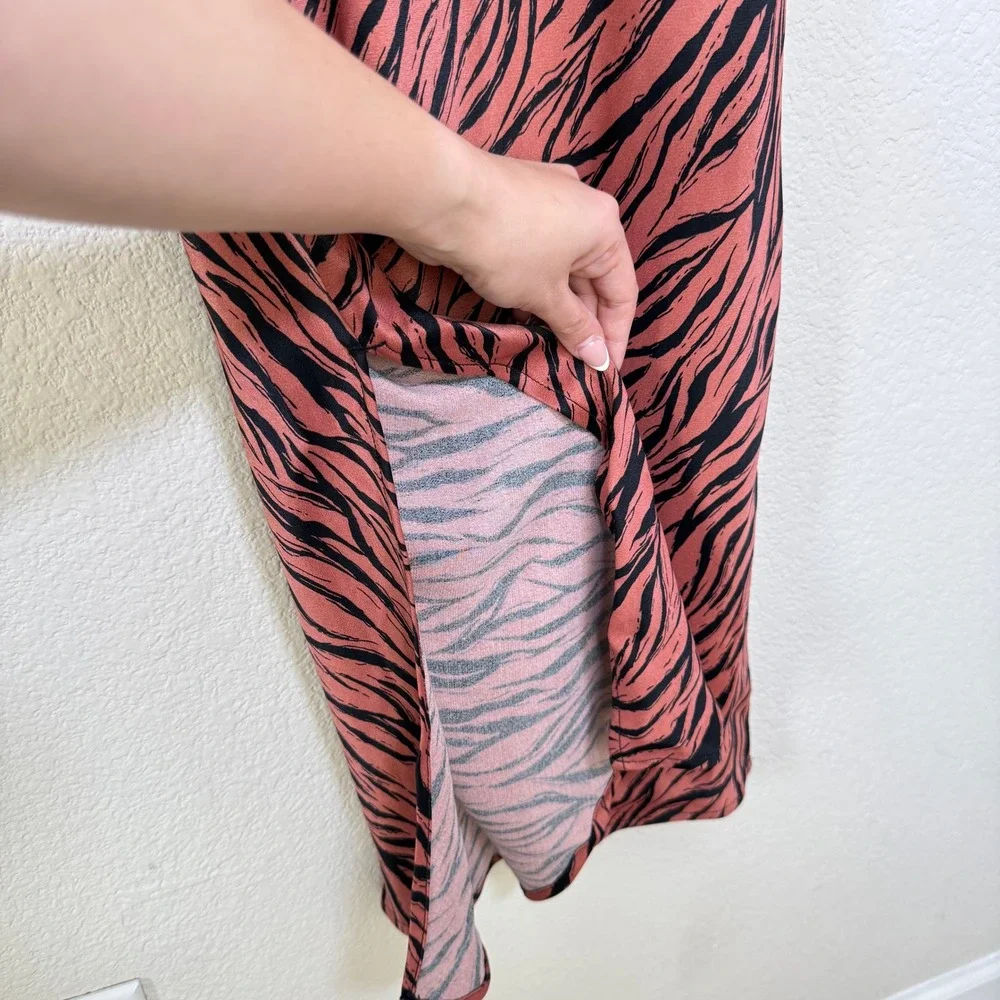 Anthropologie Elyse Printed‎ Bias Slip Midi Dress Size XS